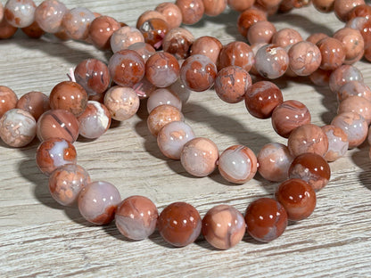 10mm Pink Agate Bracelet