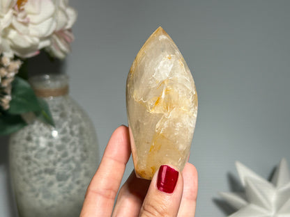 Yellow Hematoid Quartz Freeform (3.5", 89mm)