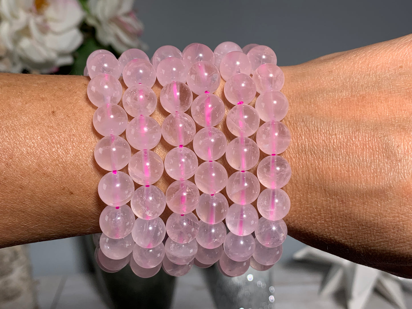 10mm Rose Quartz Bracelet