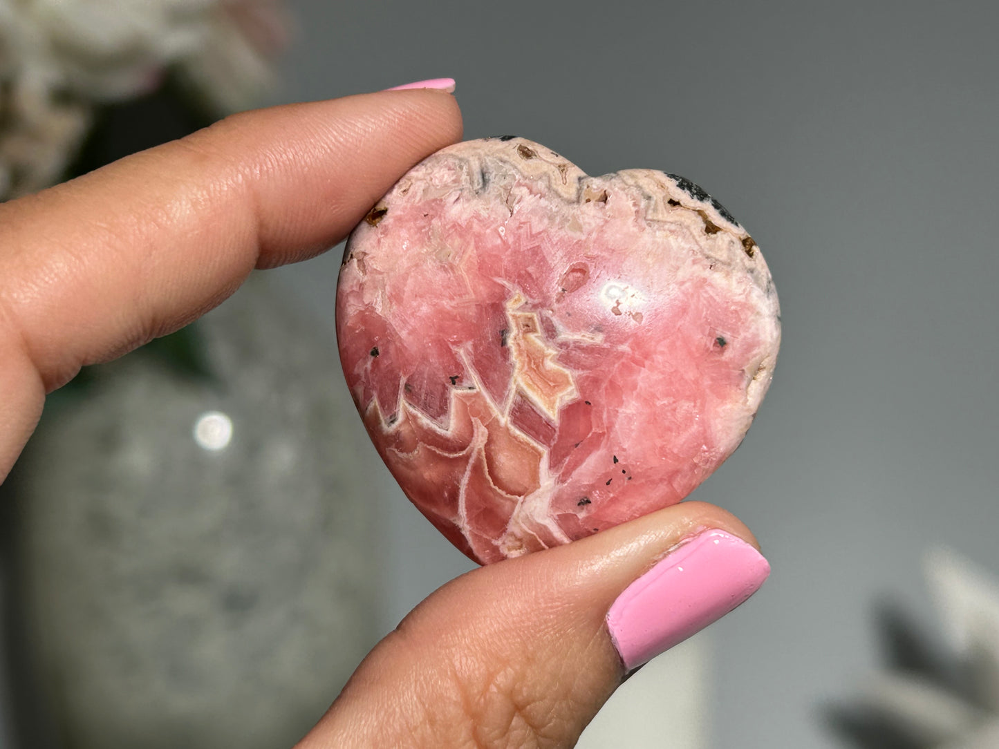 Rhodochrosite Heart (1.5" 37mm)