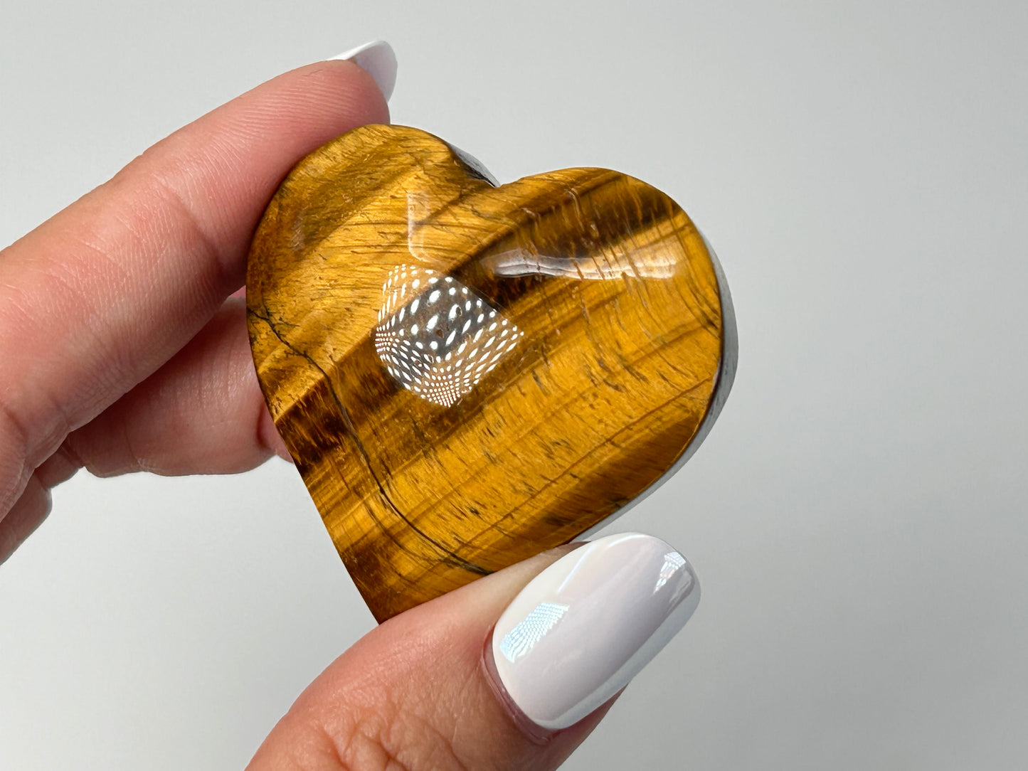 Tigers Eye Heart (1.6", 42mm)
