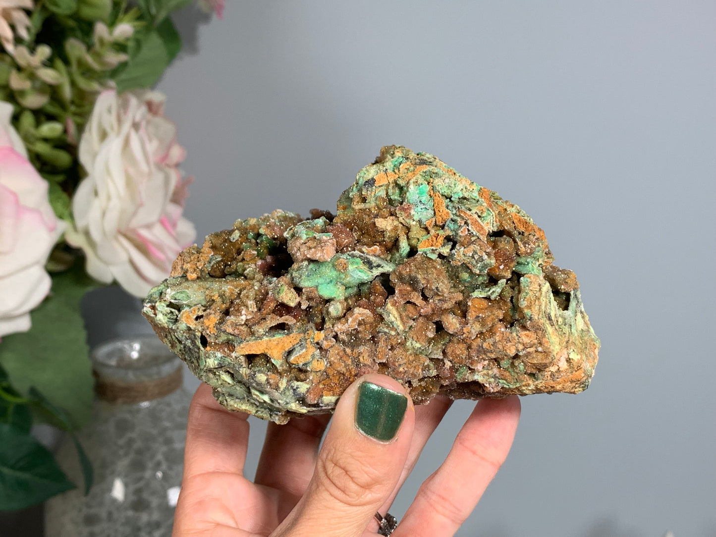 Druzy Chrysoprase (4.6", 117mm)