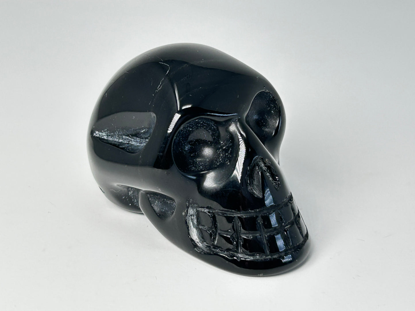 Black Obsidian Skull (2.2", 56mm)
