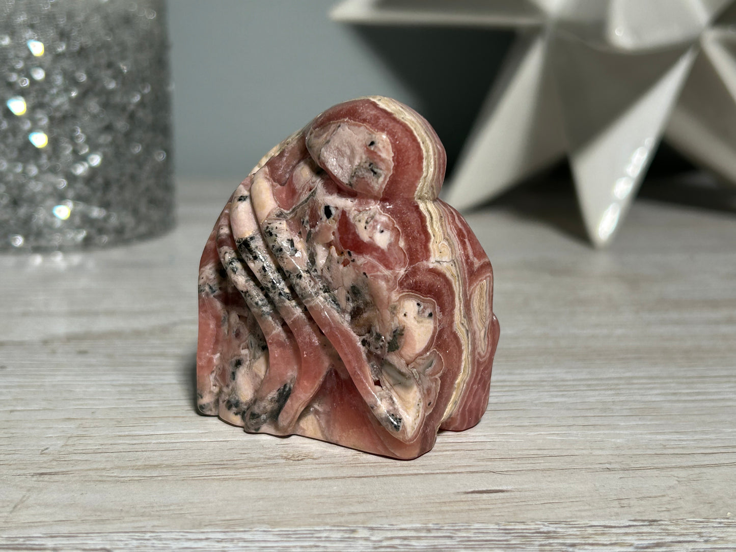 Rhodochrosite Octopus (2.2", 55mm)