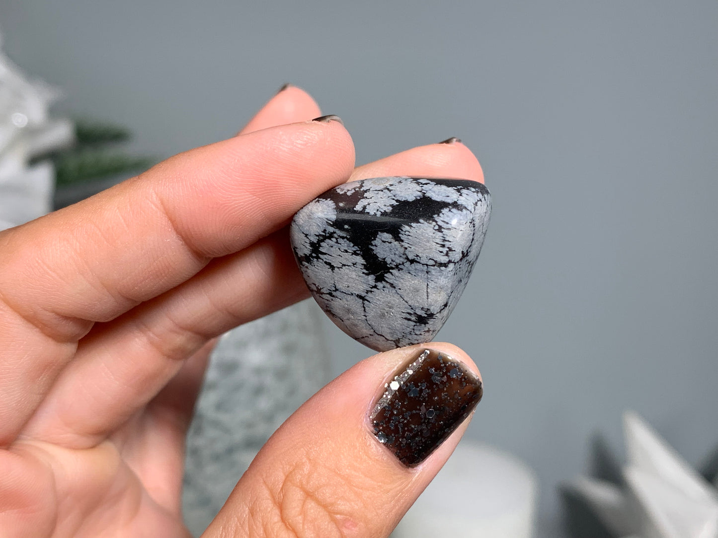 Tumbled Snowflake Obsidian Large