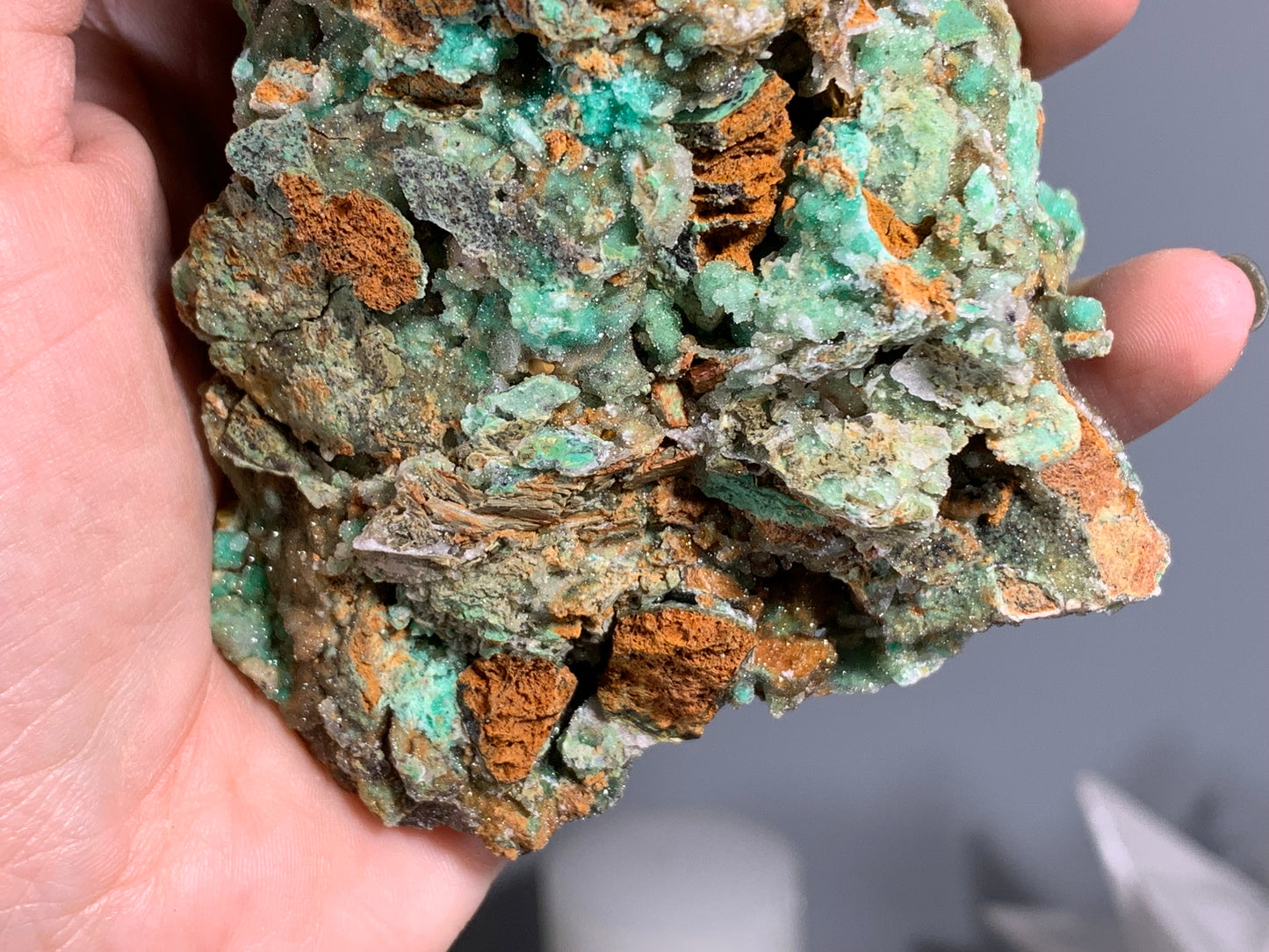 Druzy Chrysoprase (5.2", 131mm)