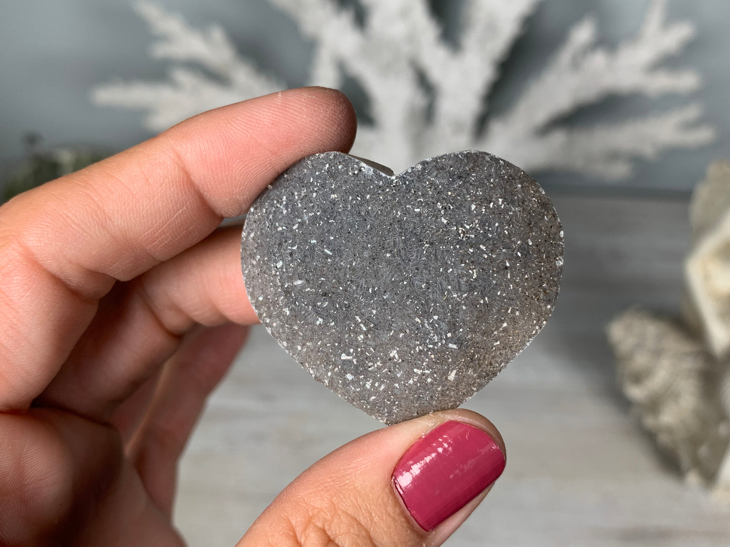 Druzy Heart (4-5 cm)