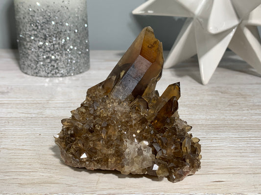 Congo Smoky Citrine Cluster (3.6", 92mm)