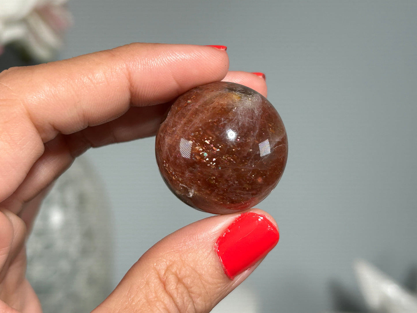 Confetti Sunstone Sphere (1.1", 29mm)