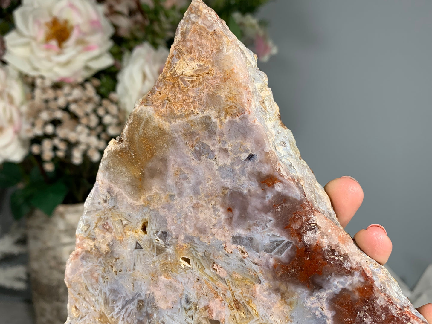 Pink Amethyst Slab (7.4", 187mm)