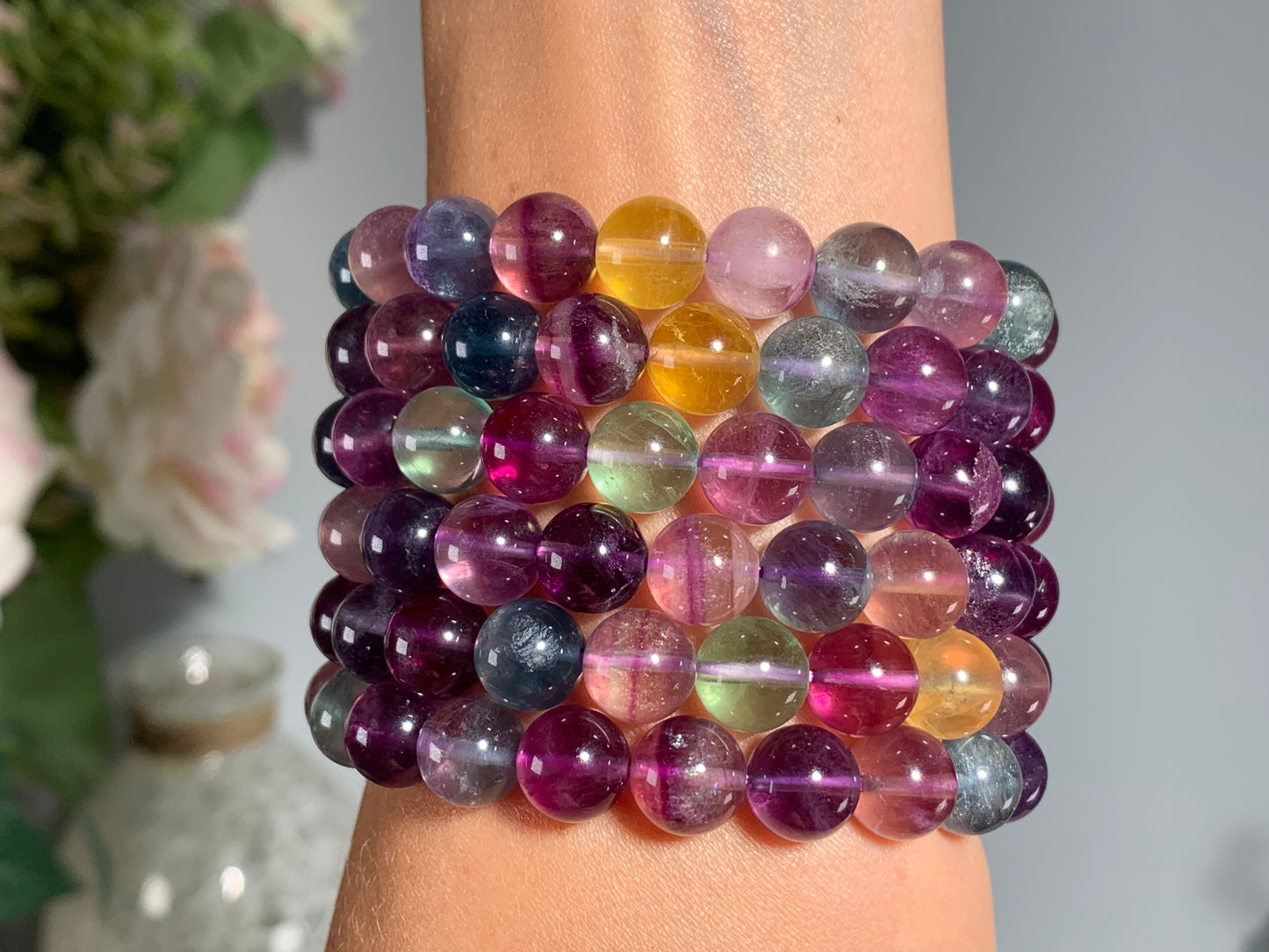 10mm Fluorite Bracelet