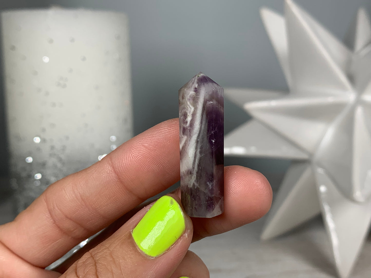 Mini Chevron Amethyst Point