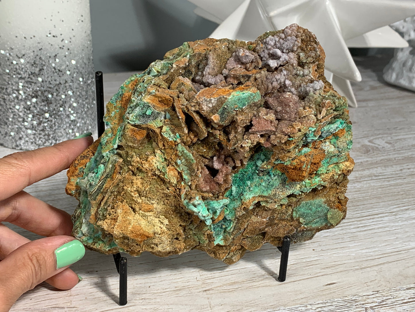 Druzy Chrysoprase (5.5", 140mm)