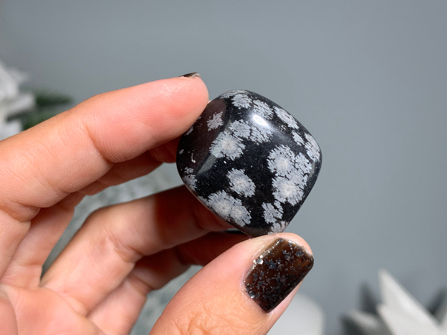 Tumbled Snowflake Obsidian Large