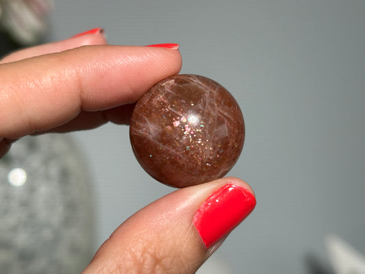 Confetti Sunstone Sphere (0.9", 24mm)