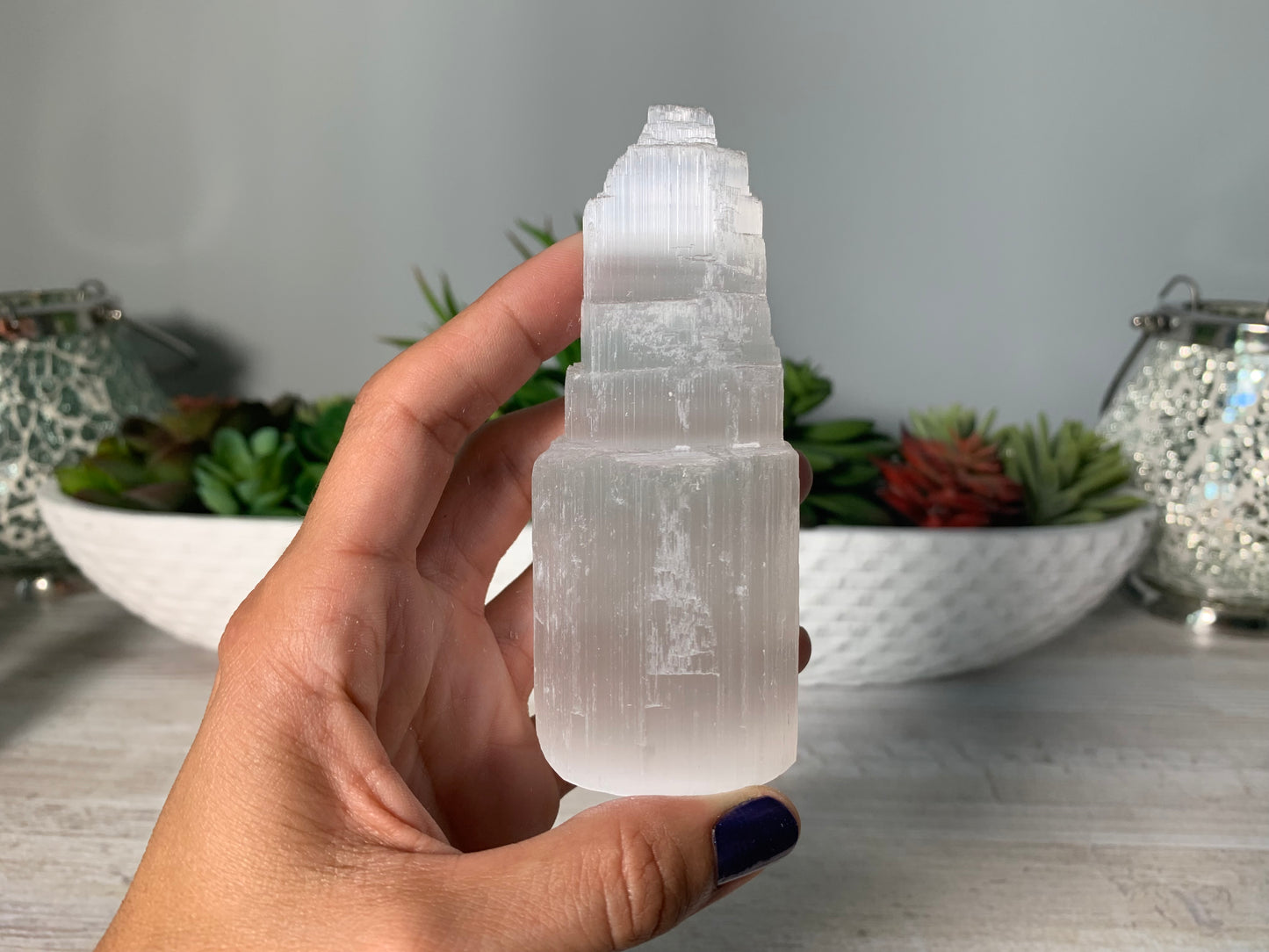 Selenite Skyscraper (4" 10cm)