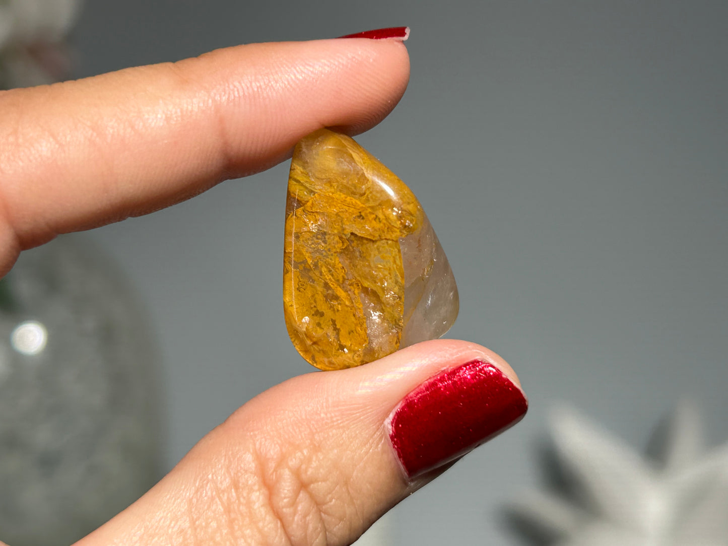 Tumbled Yellow Hematoid Quartz Small