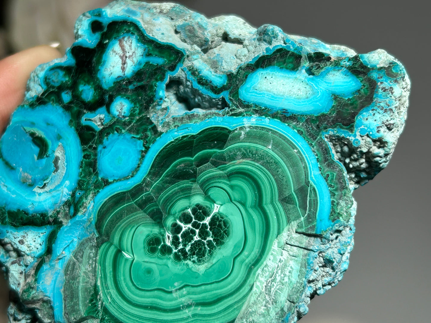 Malachite Chrysocolla Slab (3.3", 84mm)