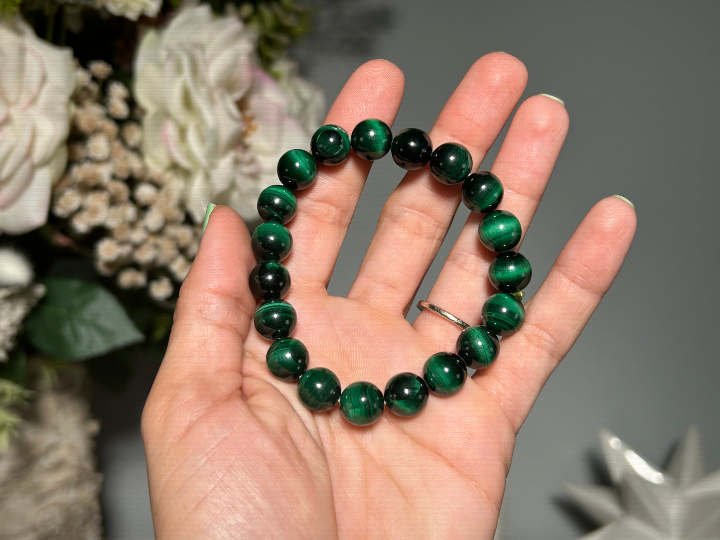 10mm Velvet Malachite Bracelet