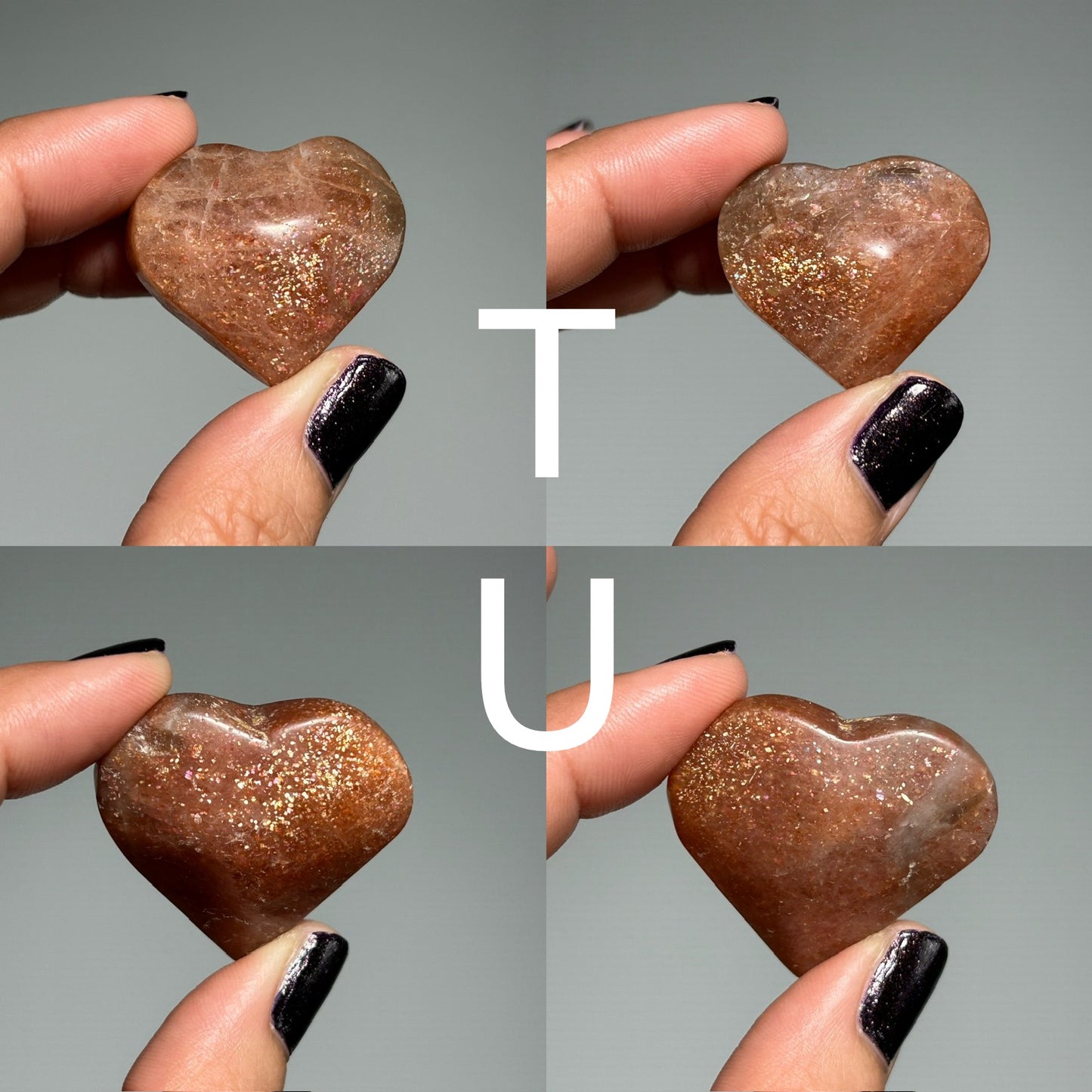 Confetti Sunstone Heart