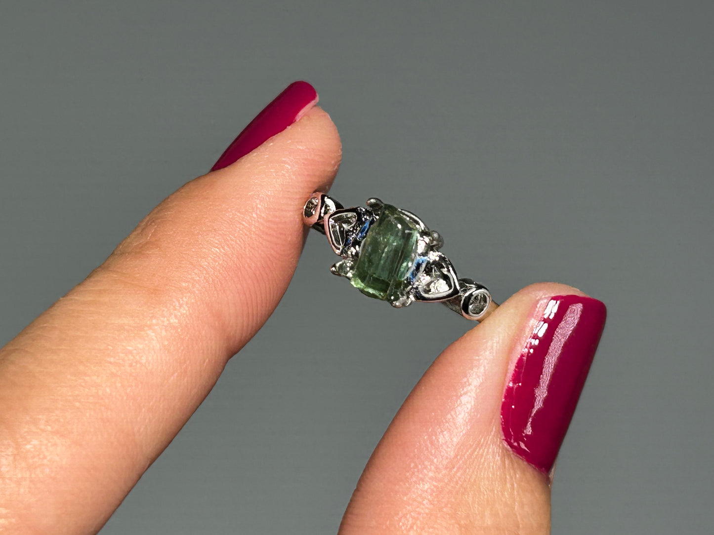 Tourmaline Adjustable Ring