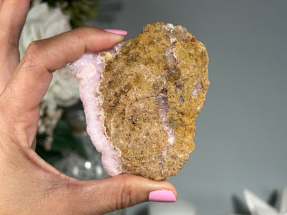 Natural Pink Aragonite (3.2", 80mm)