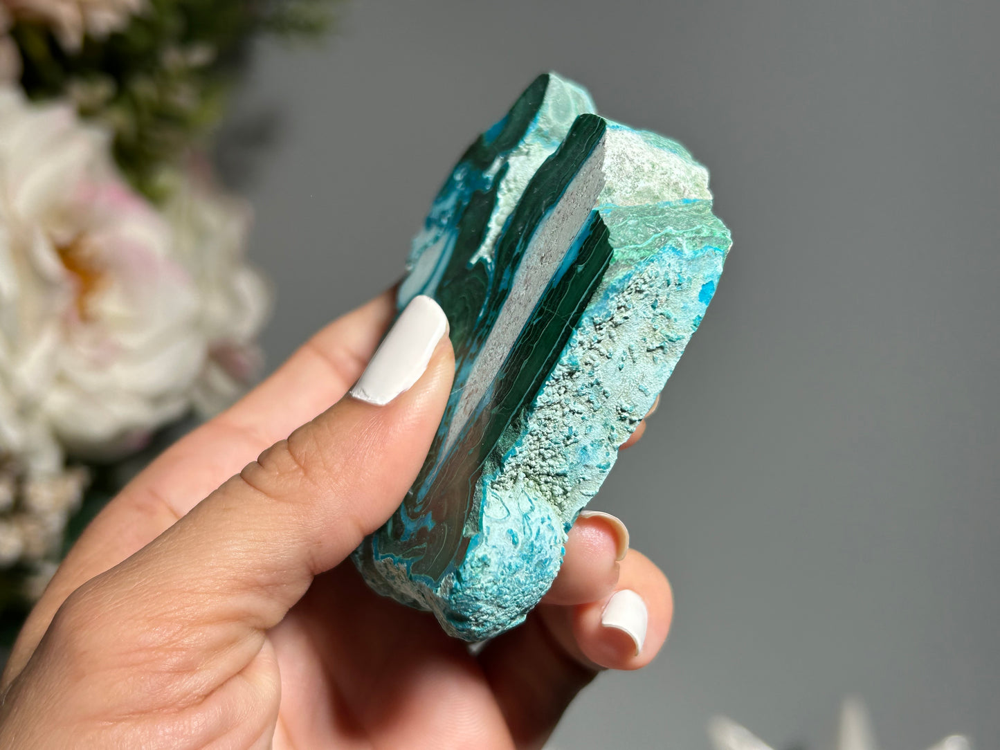 Malachite Chrysocolla Slab (2.8", 72mm)