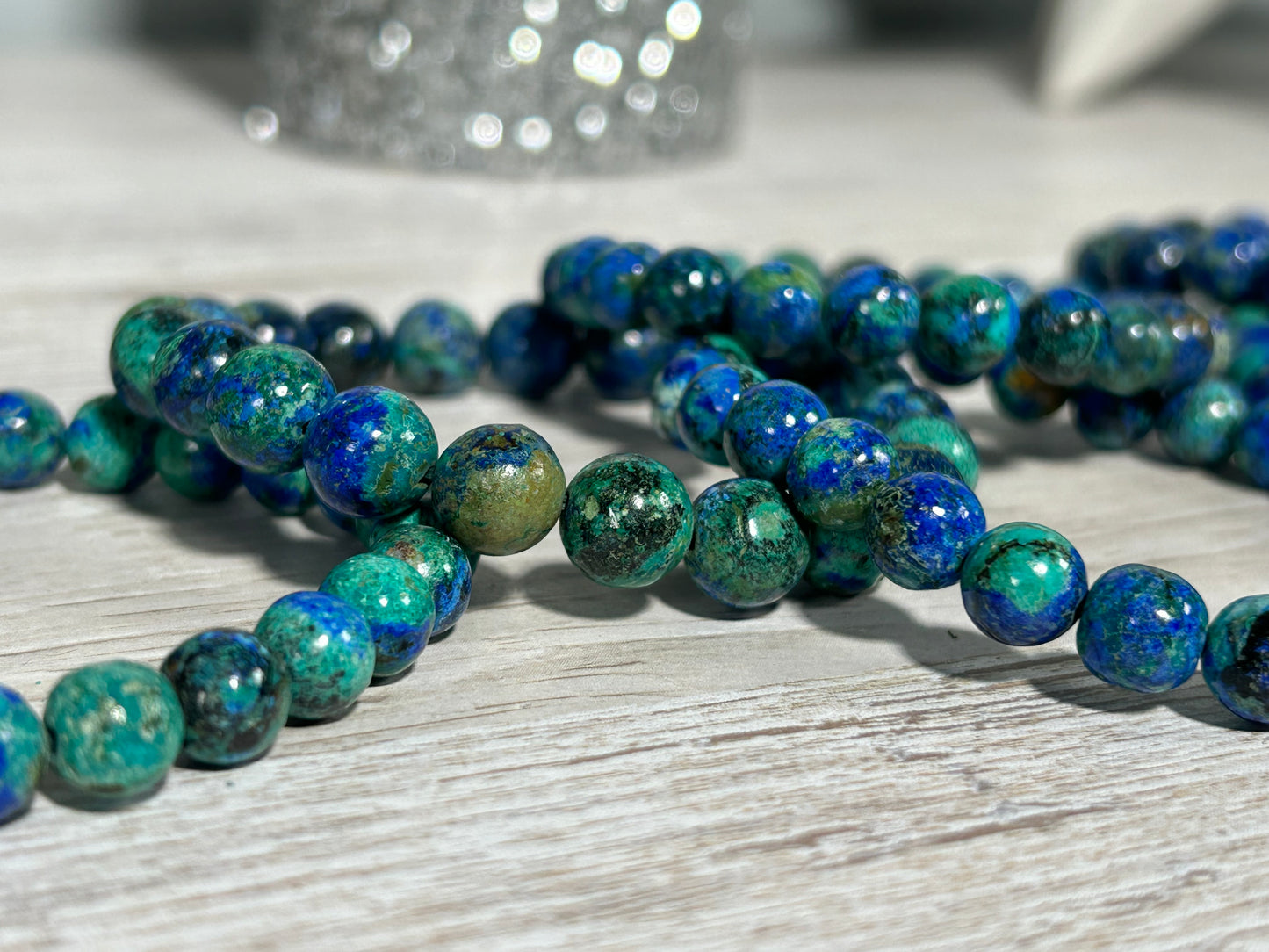 8mm Azurite Malachite Bracelet