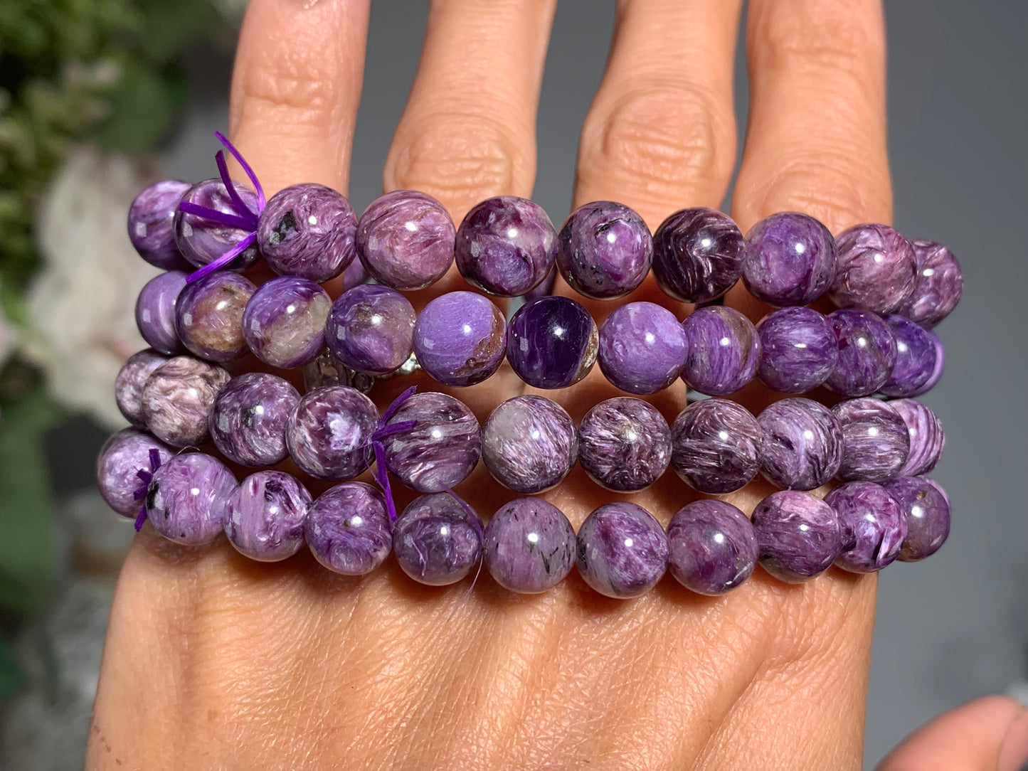 9mm Premium Charoite Bracelet