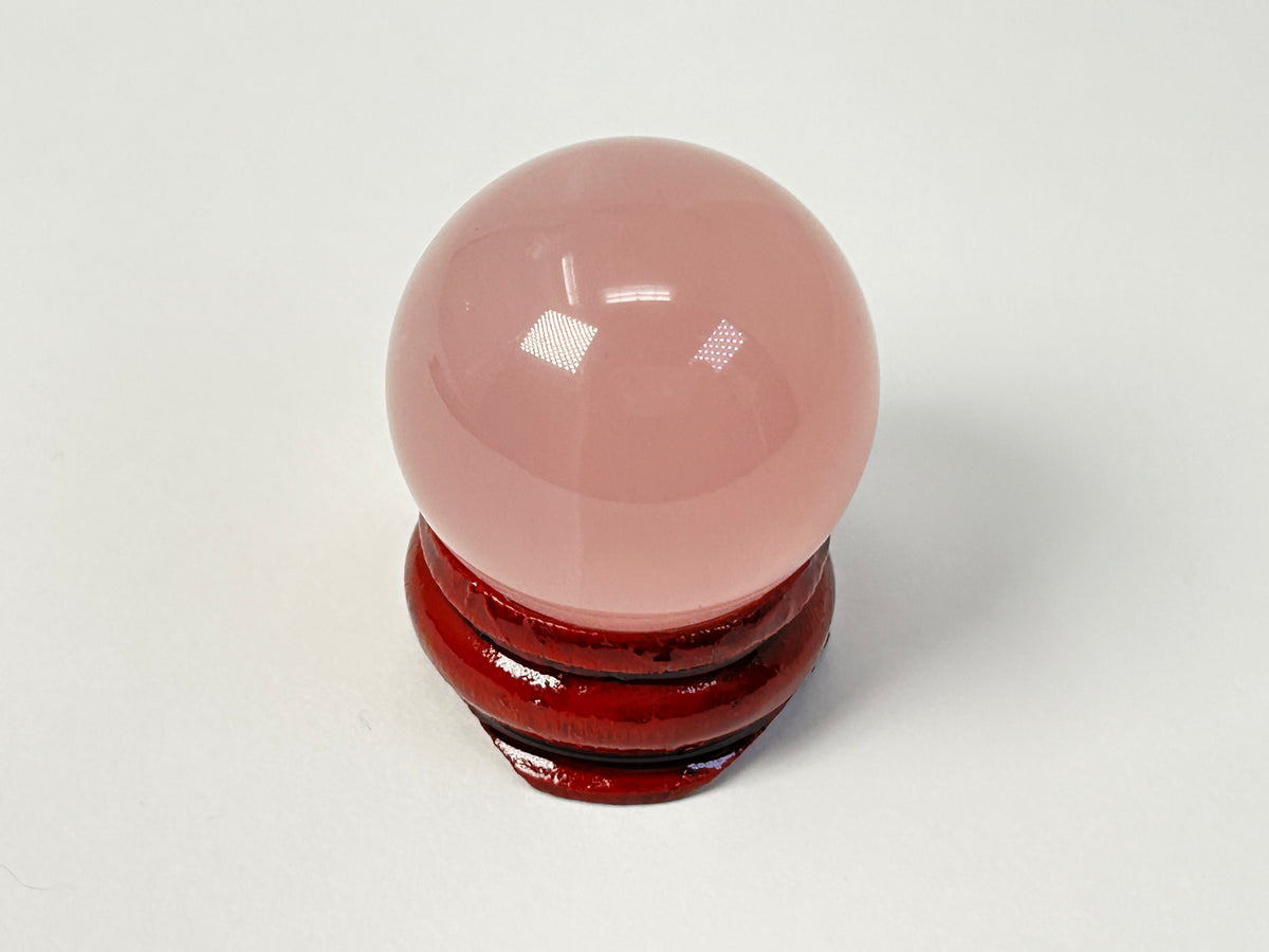 Star Rose Quartz Sphere (1.1", 27mm)