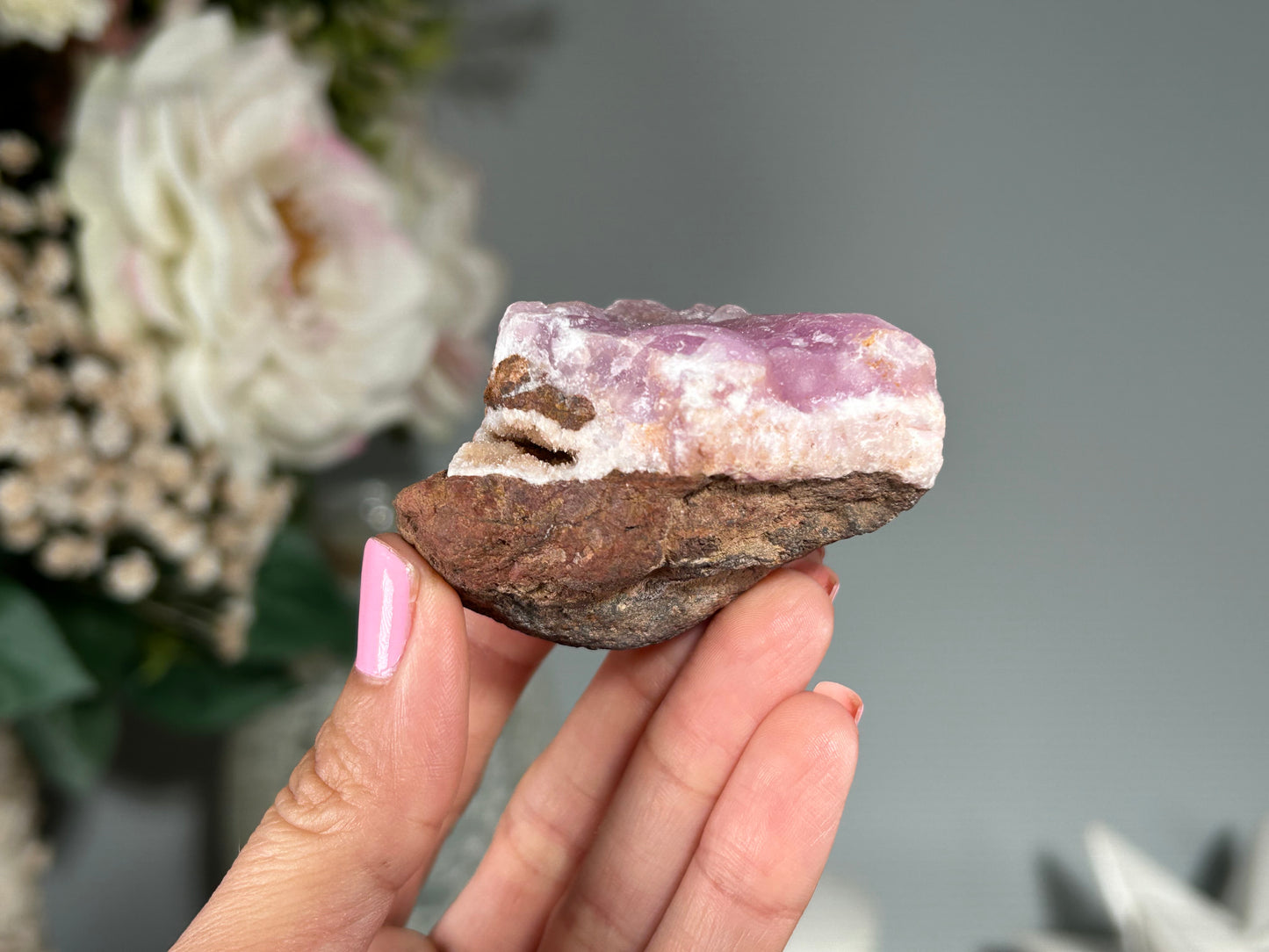 Natural Pink Aragonite (2.4", 61mm)