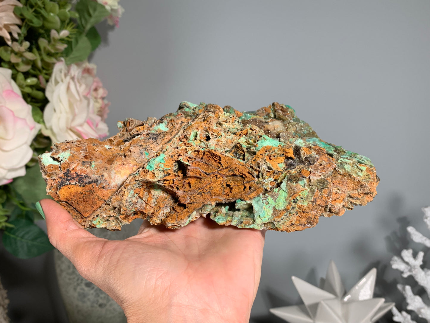 Druzy Chrysoprase (8.2", 208mm)