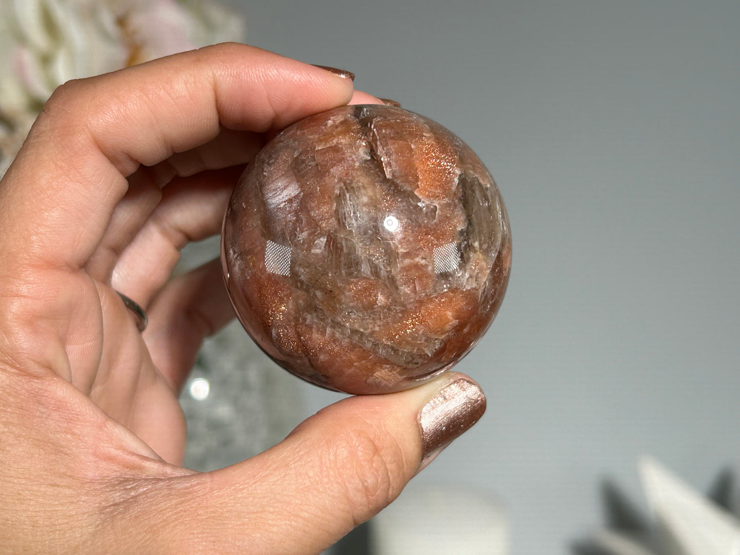 Confetti Sunstone Sphere (1.9", 48mm)