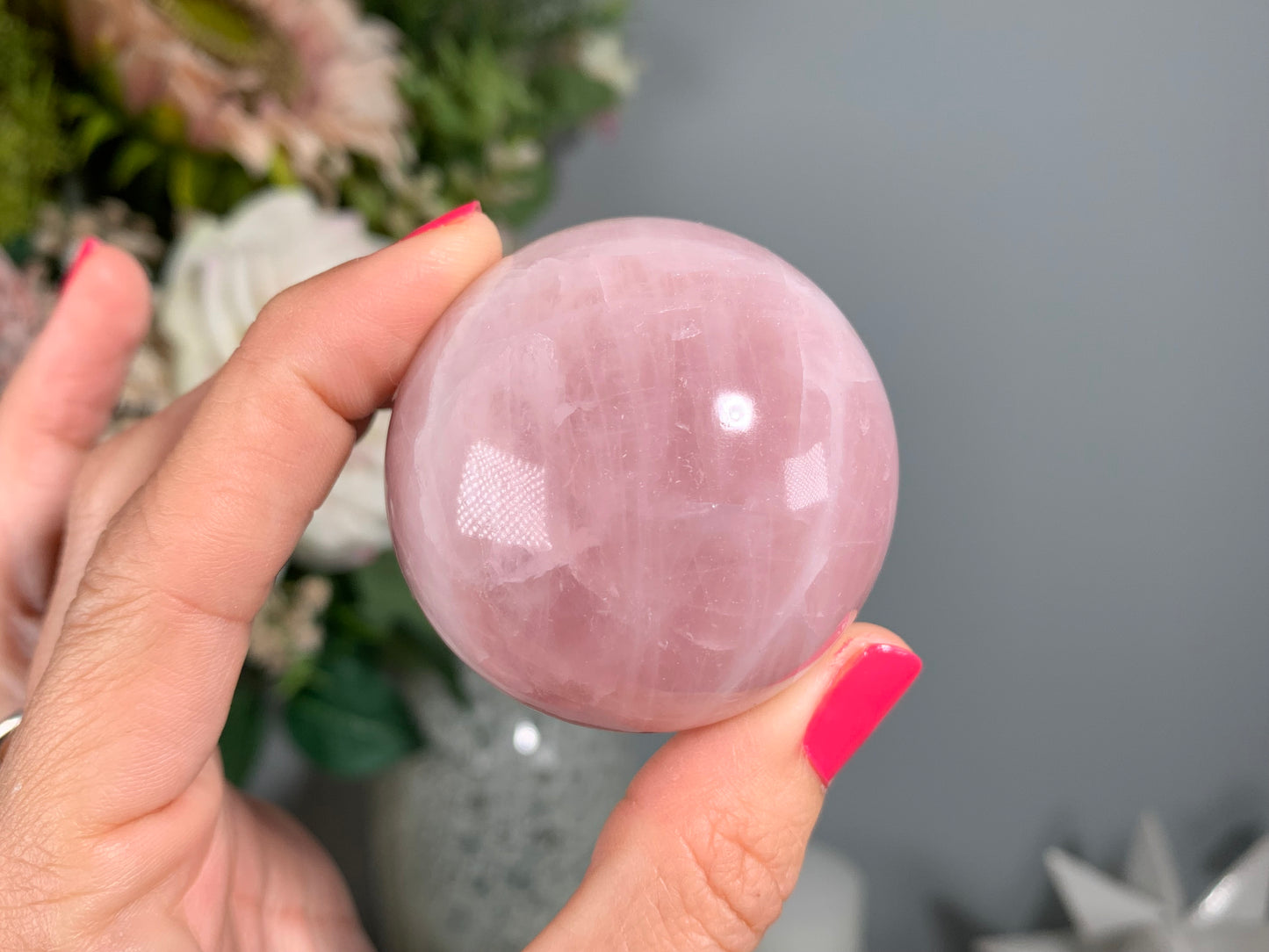 Rose Quartz Sphere (1.8-1.9" 45-49mm)