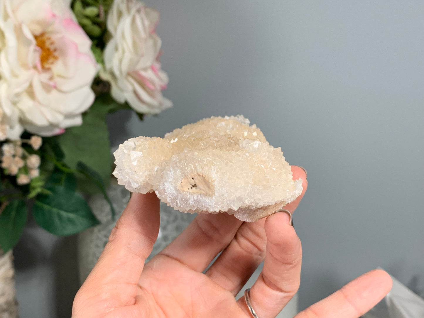 Natural Premium Calcite Flower (4.1", 103mm)