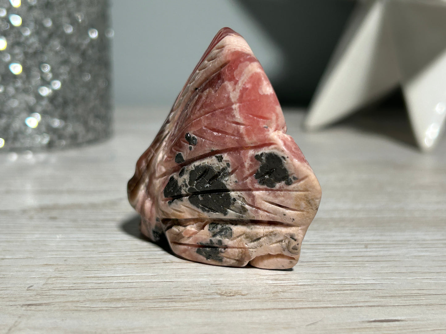 Rhodochrosite Skull (2.3", 59mm)