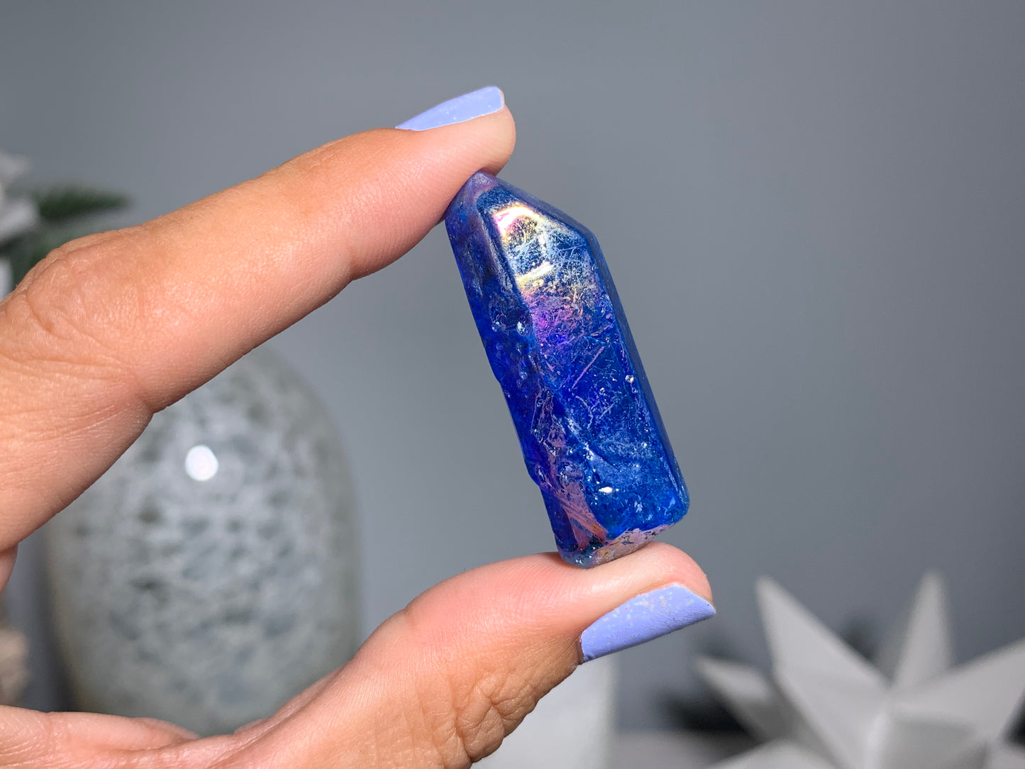 Blue Aura Quartz Point