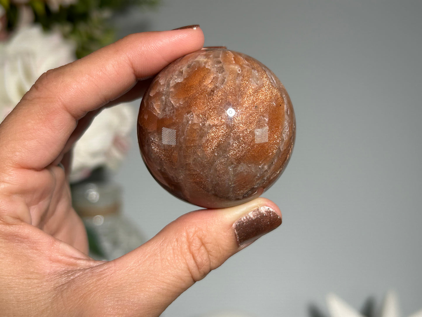 Confetti Sunstone Sphere (1.8", 47mm)