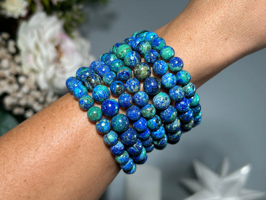 8mm Azurite Malachite Bracelet