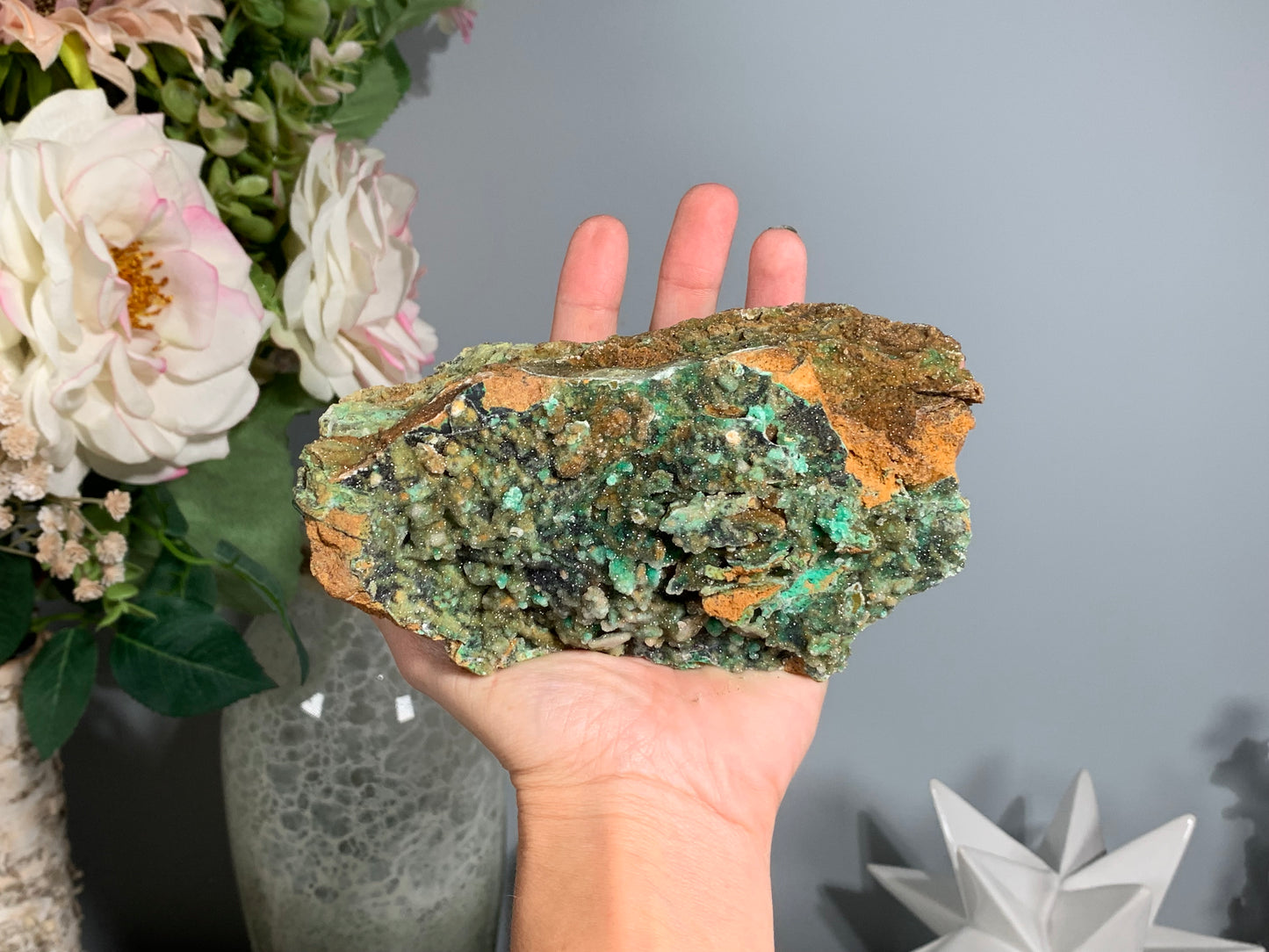 Druzy Chrysoprase (5.75", 146mm)