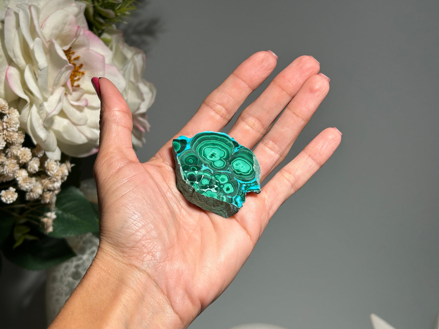 Malachite Chrysocolla Slab (2.1", 53mm)