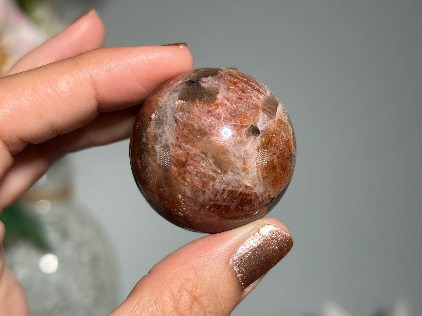 Confetti Sunstone Sphere (1.5", 36mm)