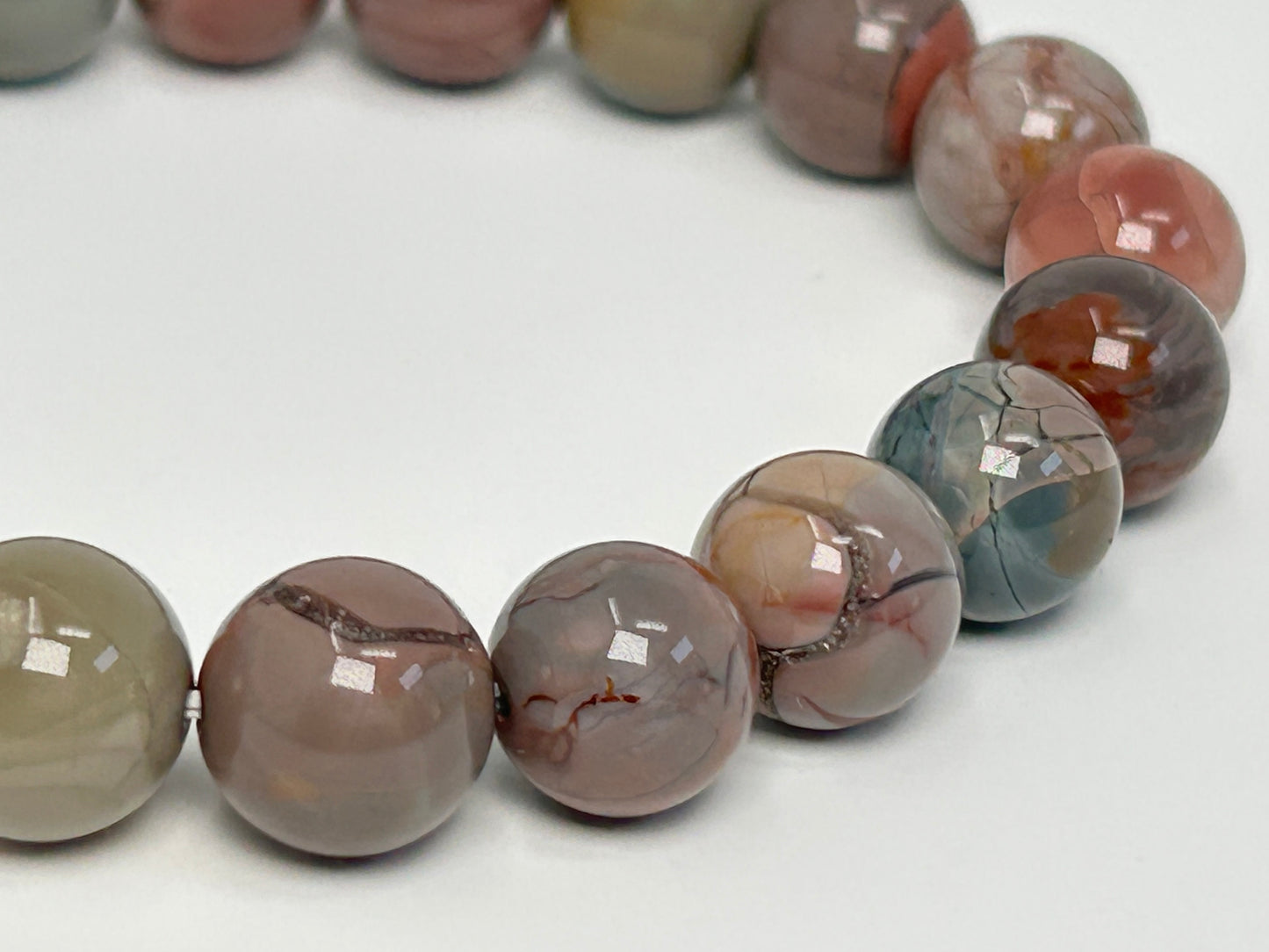 Oil Painting Alashan Agate Bracelet