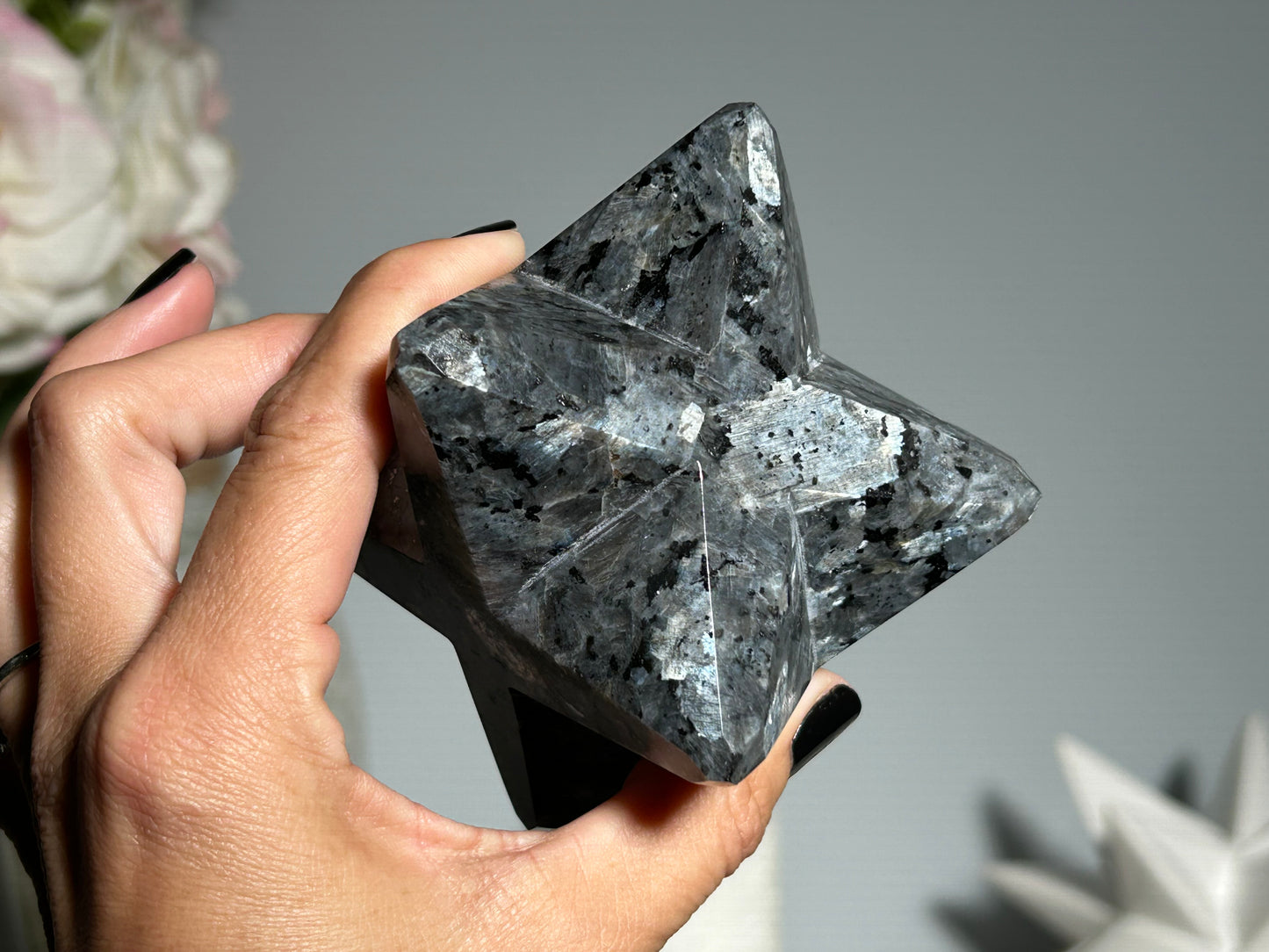 Larvikite Merkaba (3.4", 85mm)