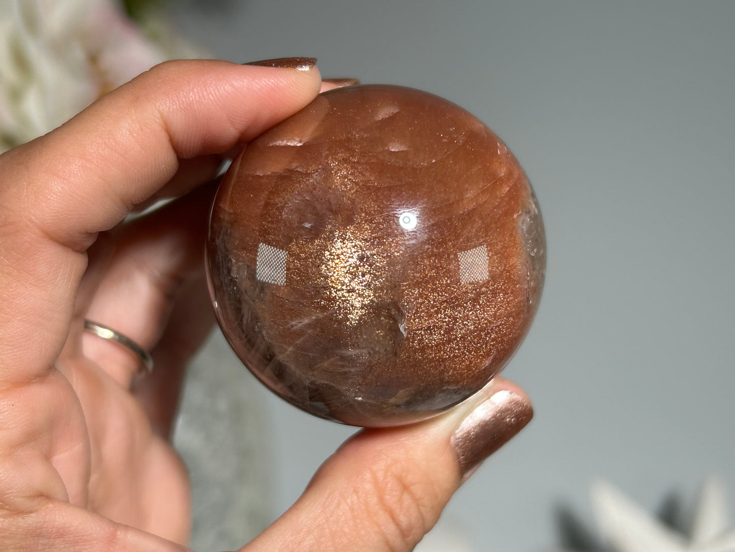 Confetti Sunstone Sphere (1.9", 49mm)