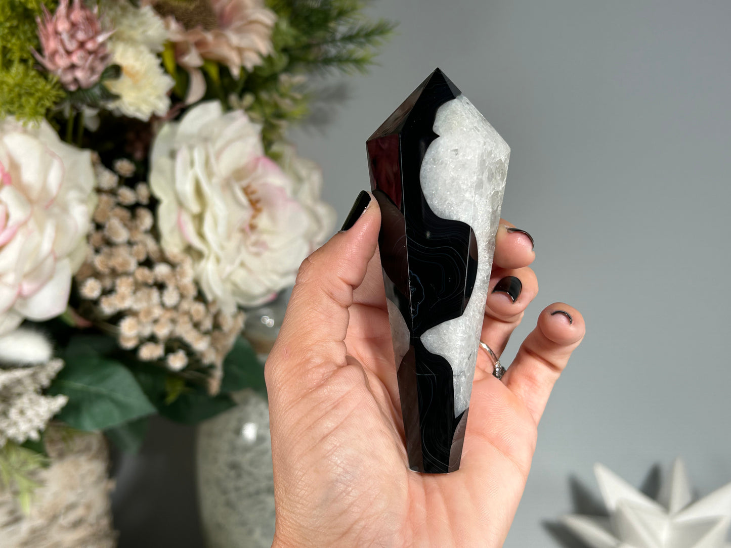 Black Agate Tower (4.5", 115mm)