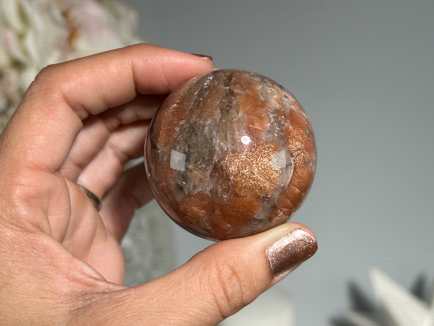 Confetti Sunstone Sphere (1.9", 48mm)