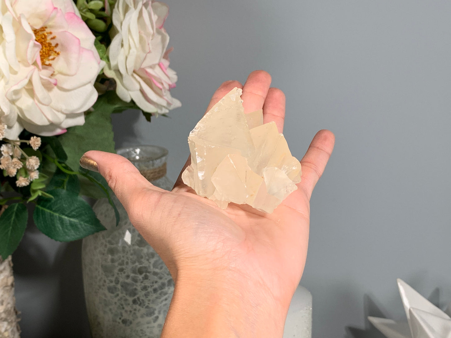 Natural Premium Calcite Flower (2.5", 63mm)