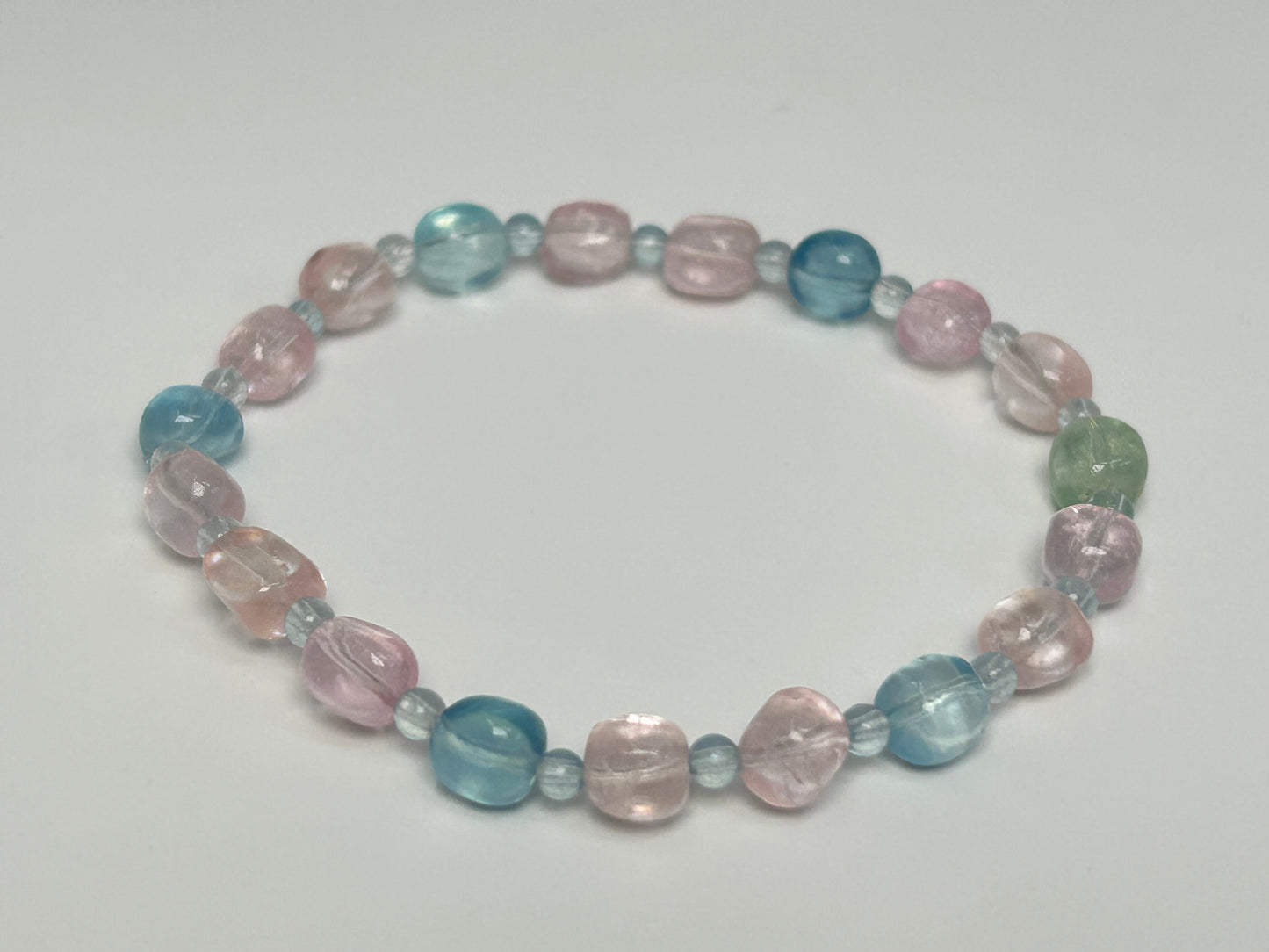 Morganite and Aquamarine Bracelet
