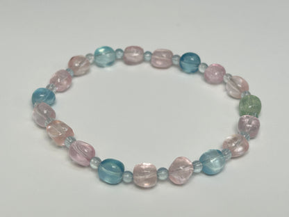 Morganite and Aquamarine Bracelet